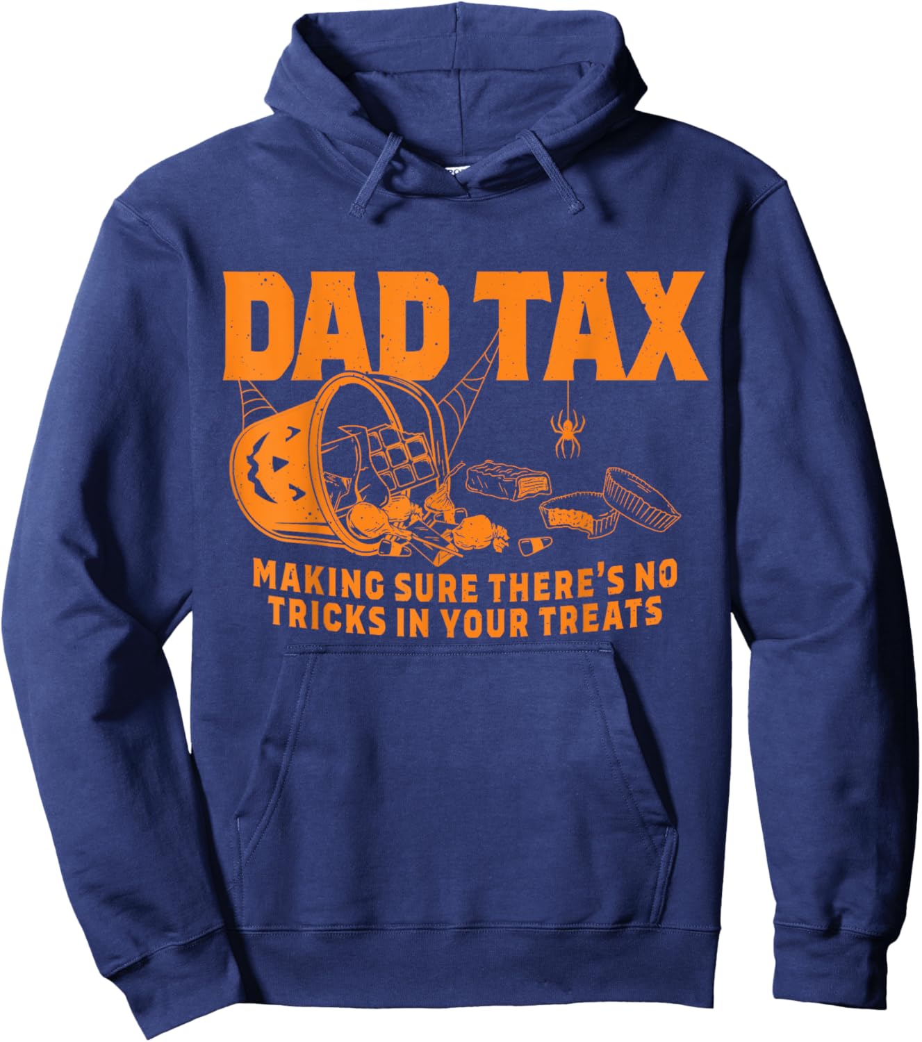 funny Dad tax halloween Hoodie - Hoodie | Navy