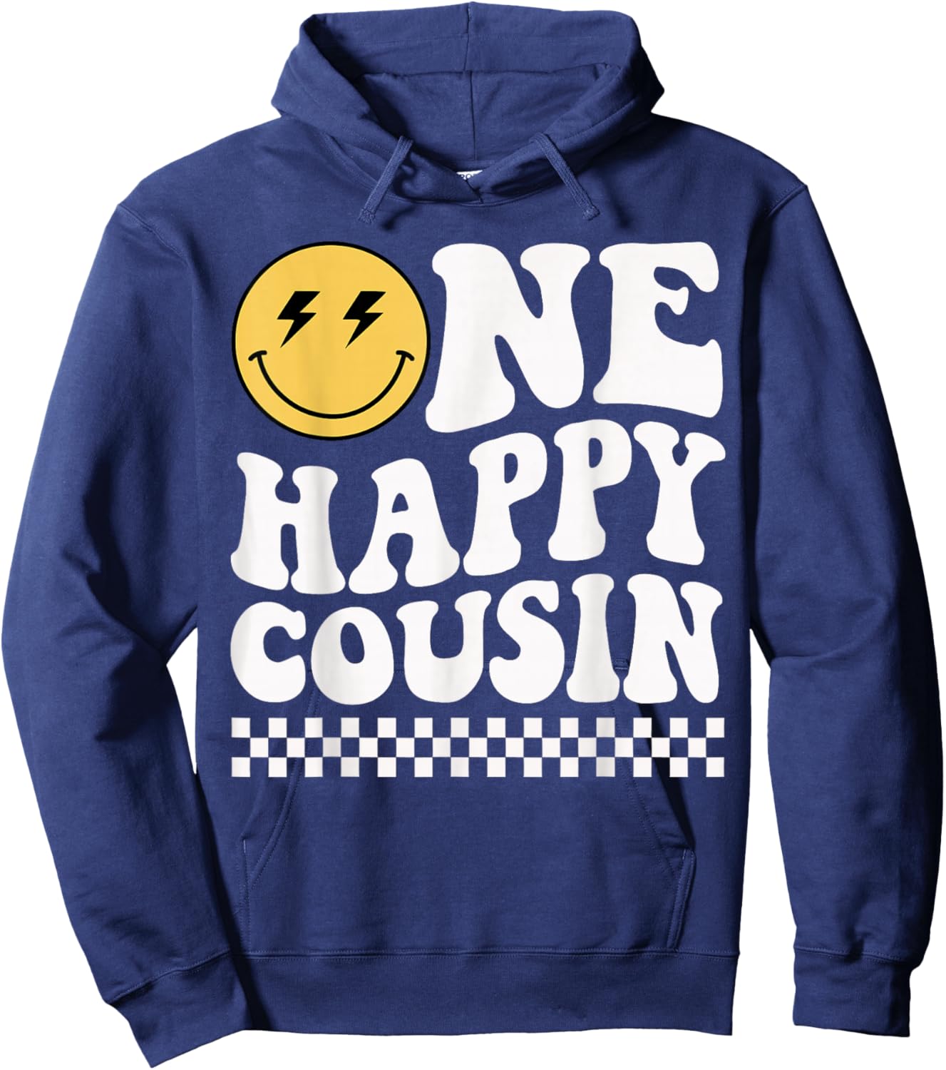 One Happy Dude Cousin 1st Birthday Family Matching Hoodie - Hoodie | Navy
