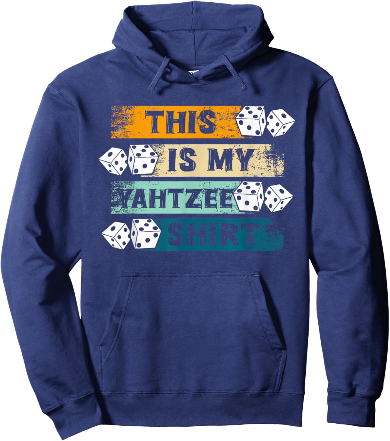 This Is My Yahtzee Shirt Dice Game Night Hoodie - Hoodie | Navy