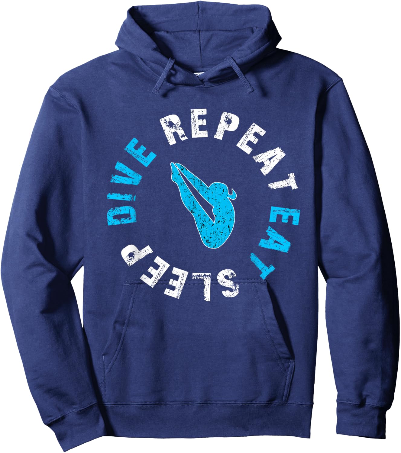 Funny Springboard Divers & Diving Board Game Girls Gift Hoodie - Hoodie | Navy