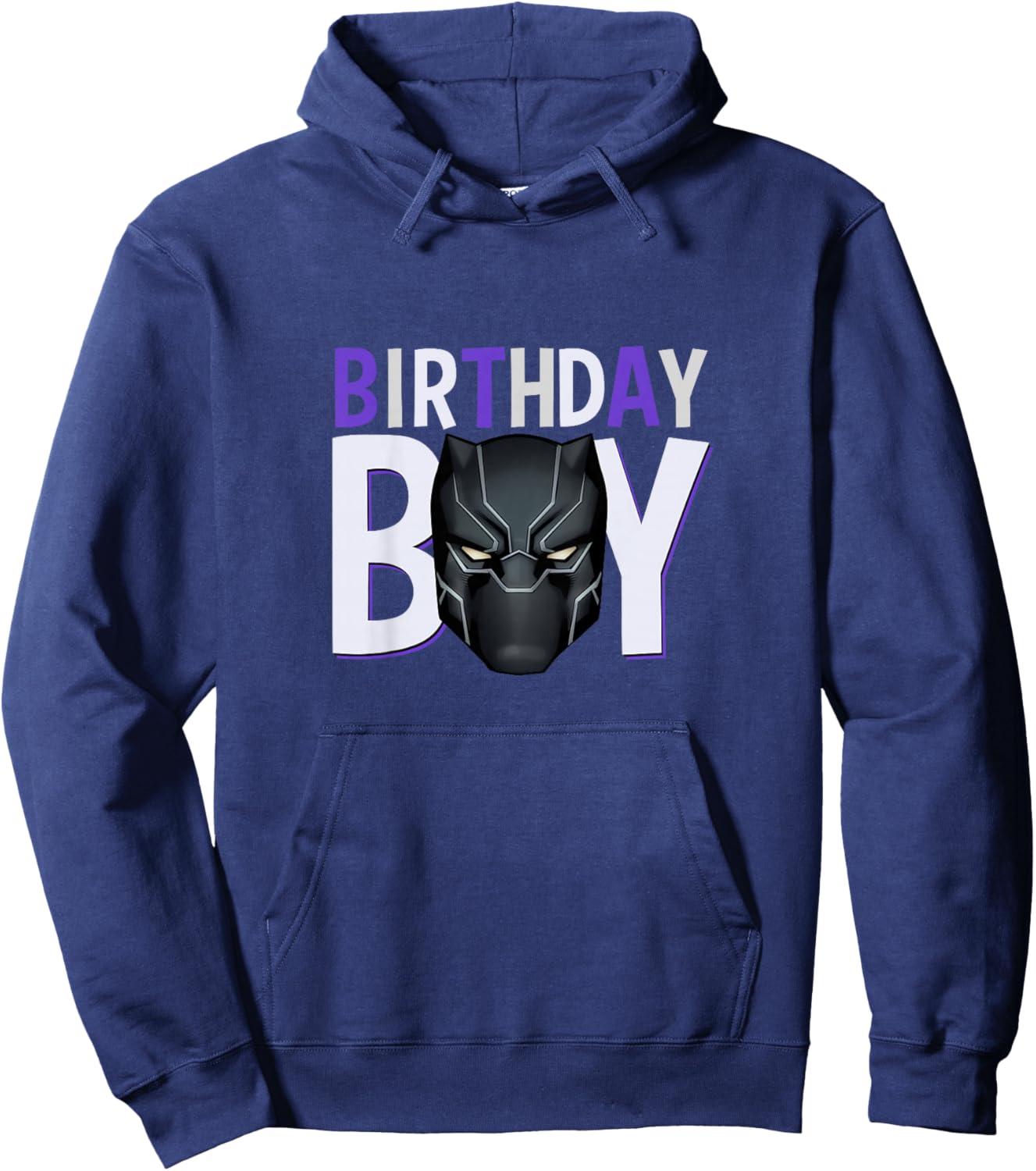 Kids Marvel Avengers Classic Black Panther Super Birthday Boy Hoodie - Hoodie | Navy