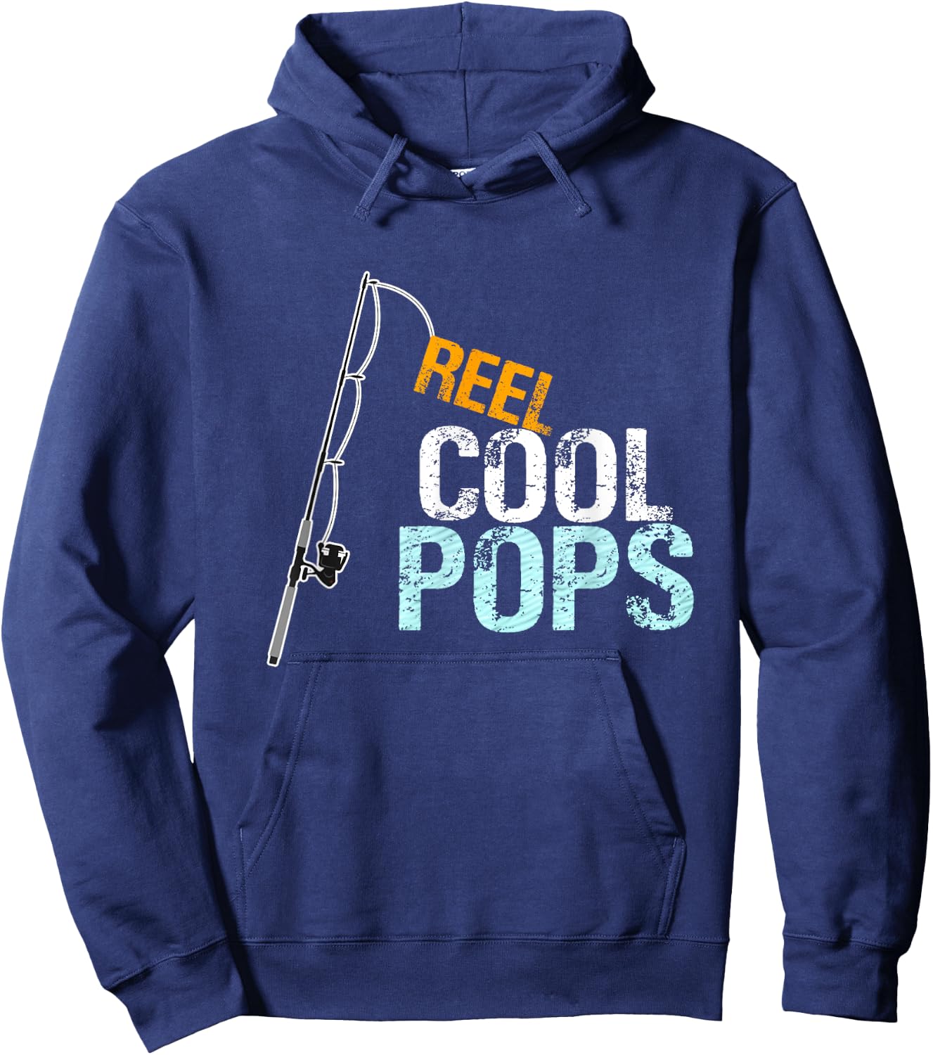 Pops Gift from Granddaughter Grandson Reel Cool Pops Hoodie - Hoodie | Navy