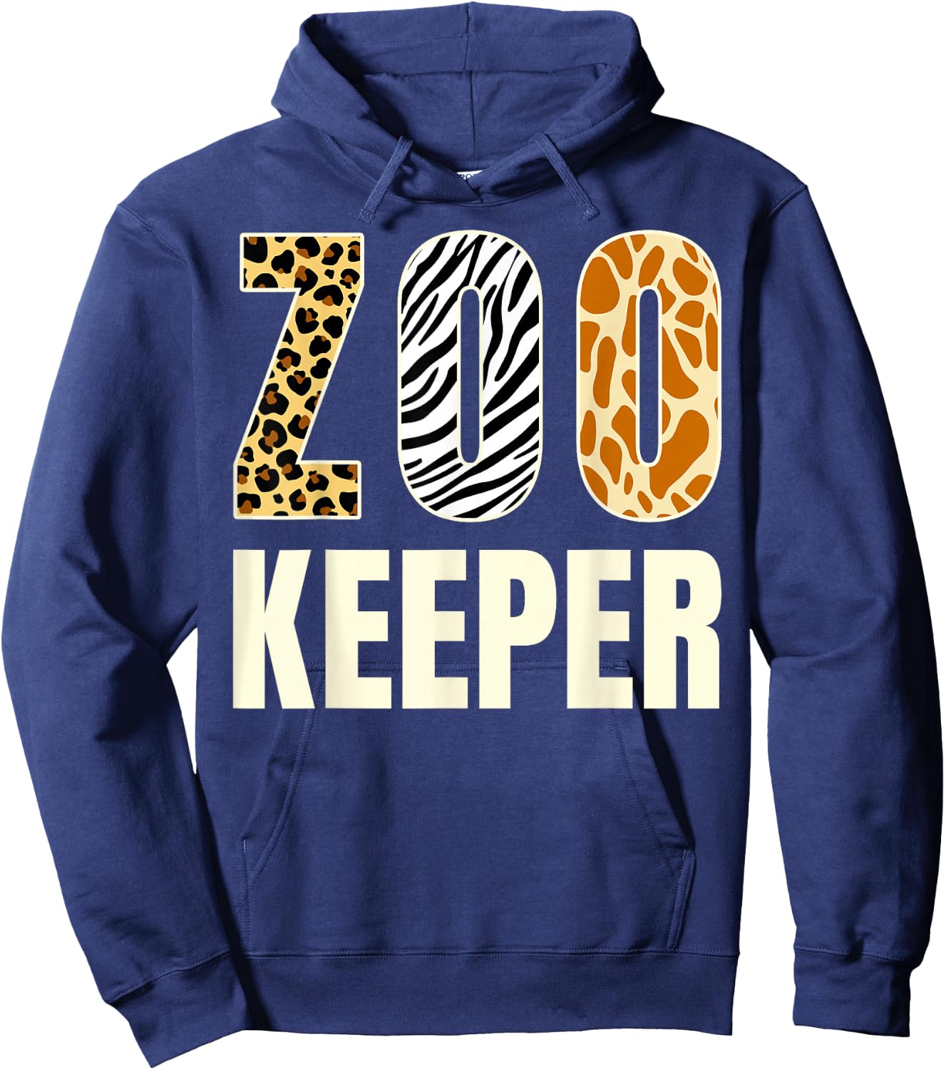 Zookeeper Zoo Animals Savanna Safari Funny Halloween Costume Hoodie - Hoodie | Navy