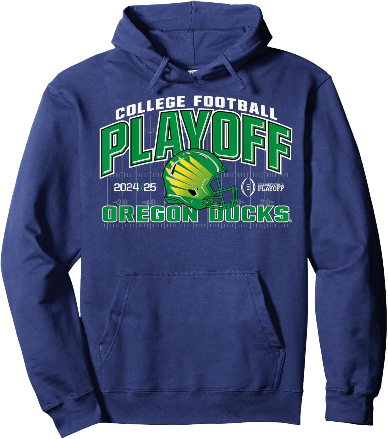 Elite Authentics Oregon Ducks -Adult College Football Playoff CFP 2024-2025 - Black, Short Sleeve, , Straight Fit, Adult Size 6/7 Hoodie - Hoodie | Navy