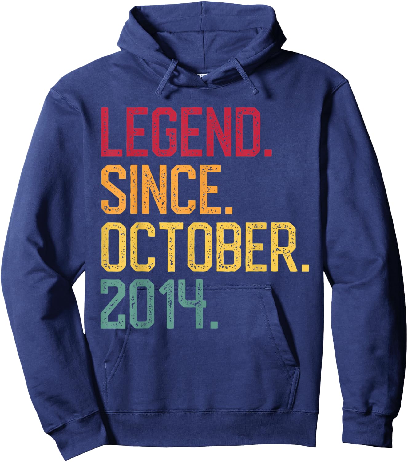 Legend Since October 2014 6th Birthday Gift 6 Years Old Hoodie - Hoodie | Navy