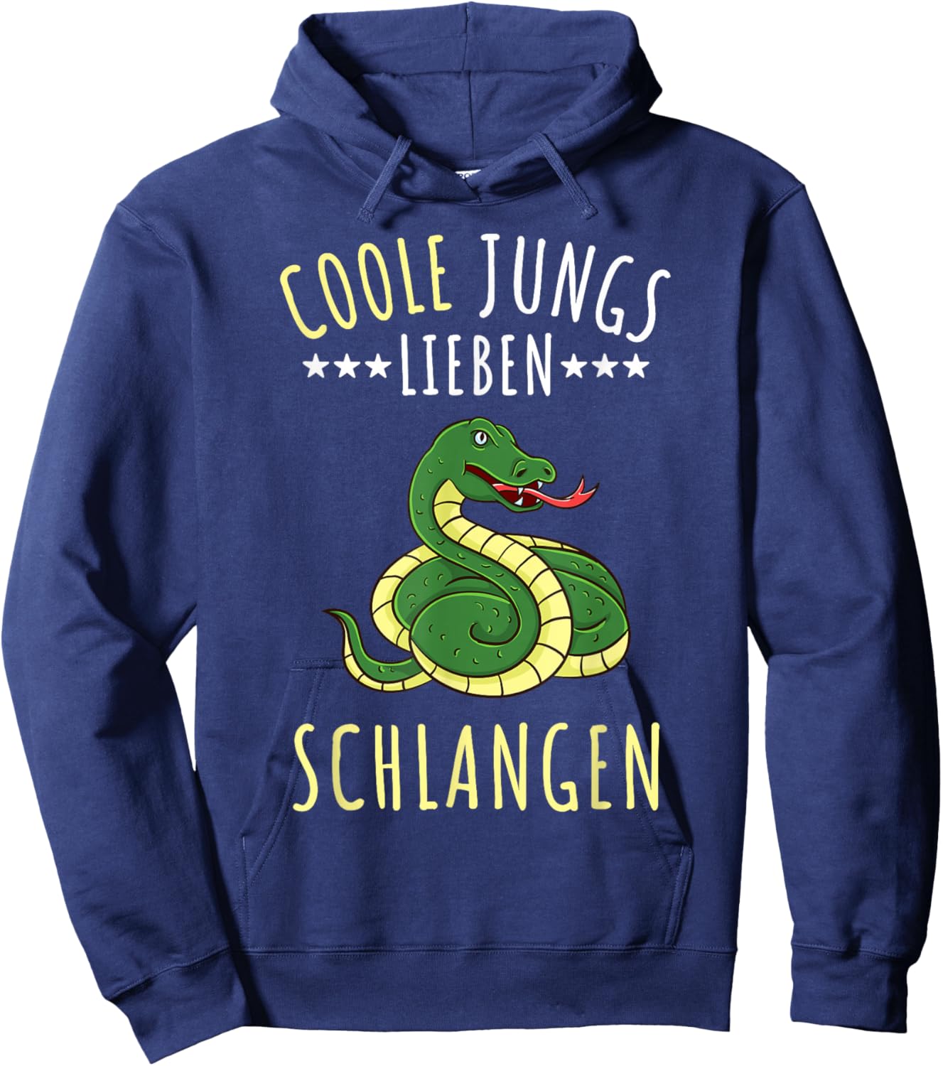 Coole Jungs lieben Schlangen Geschenk Hoodie - Hoodie | Navy