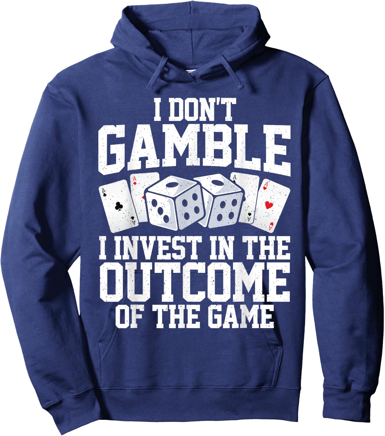 Funny Gambling Art Women Casino Poker Player Gambler Hoodie - Hoodie | Navy