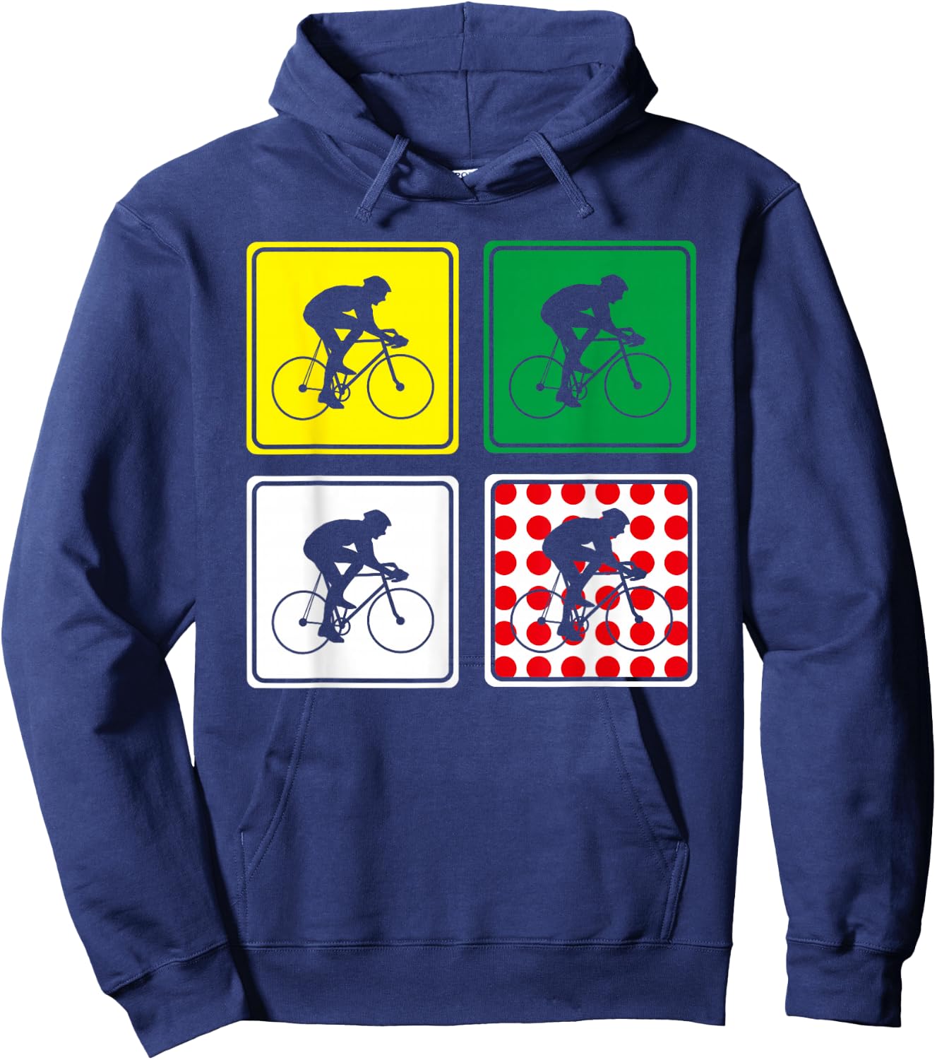 Racing Road Bike Jersey Bicycle Cycling Race Street Biking Hoodie - Hoodie | Navy