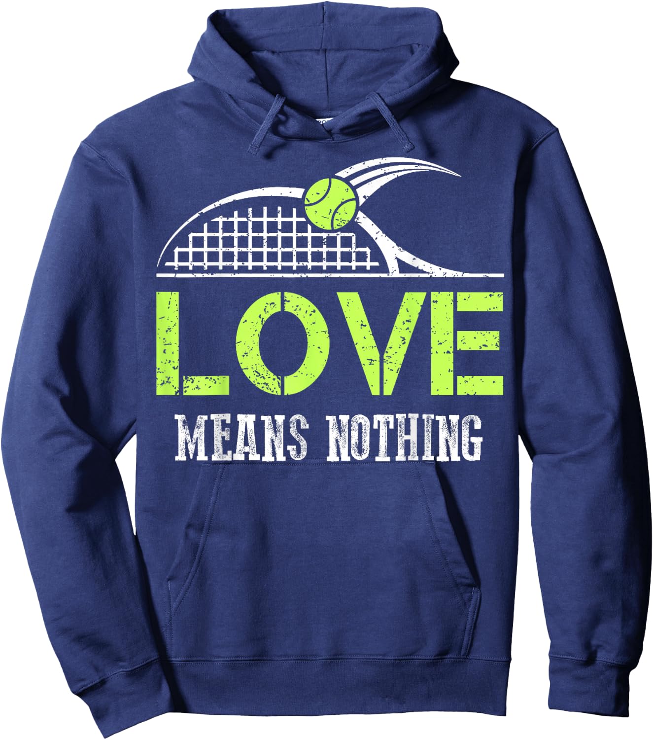 Funny Tennis Fans Love Means Nothing T Shirts Sports Gift Hoodie - Hoodie | Navy
