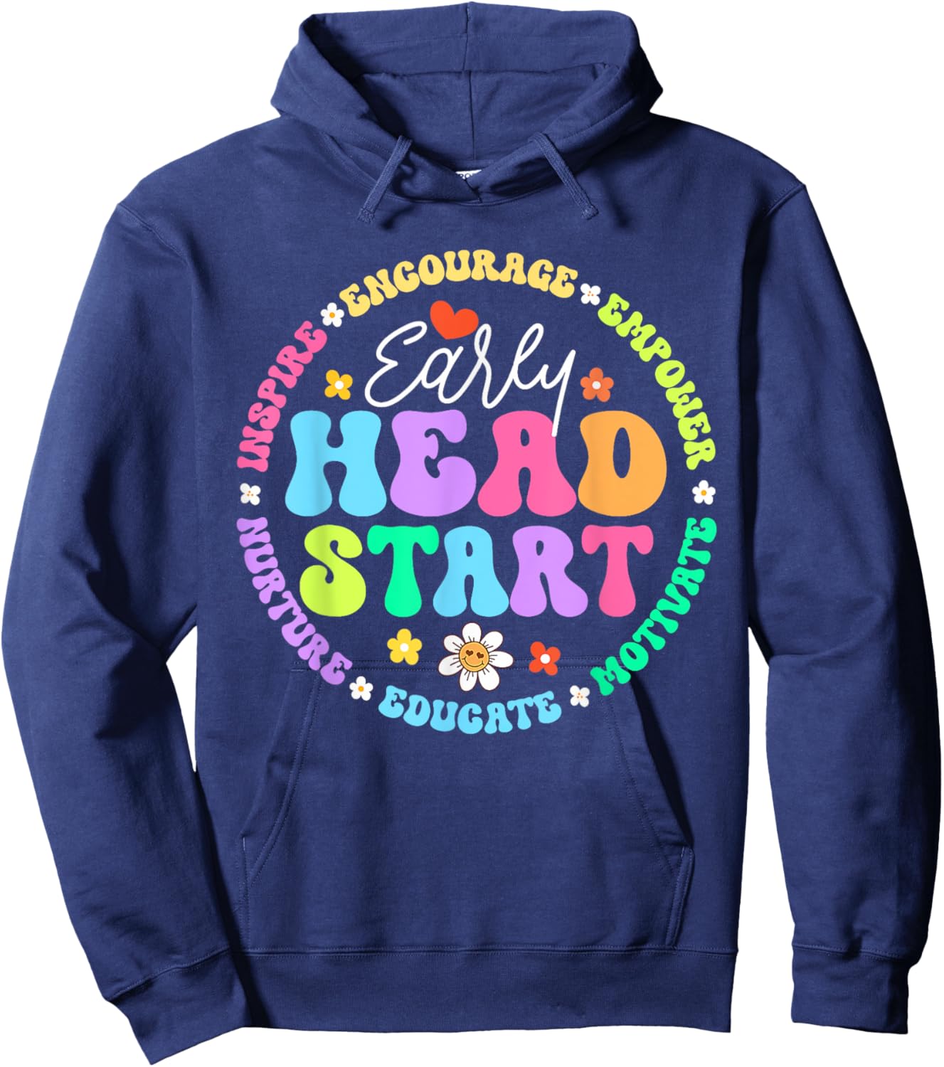Early Head Start Squad Homeschool Teacher Headstart Men Women Girls Kids Hoodie - Hoodie | Navy