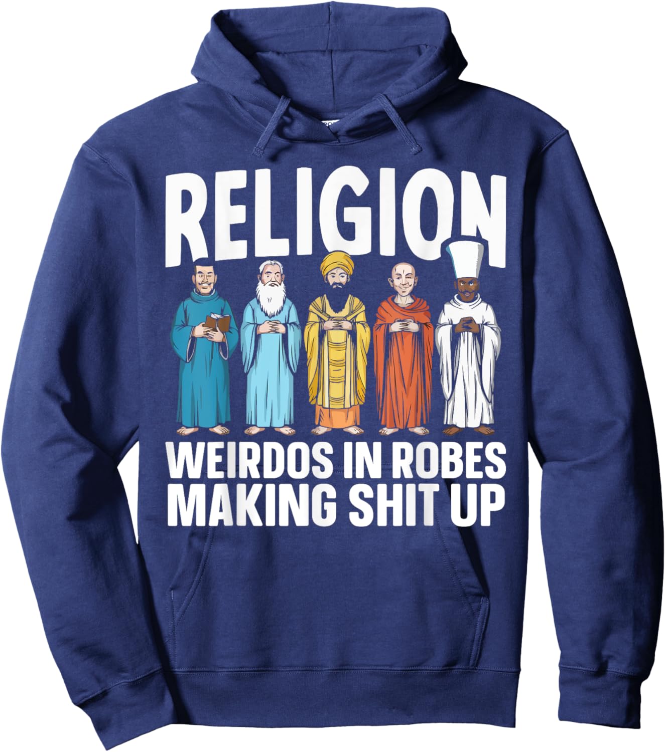 Atheism Anti-Religion Agnostic Freethinker Atheist Hoodie - Hoodie | Navy