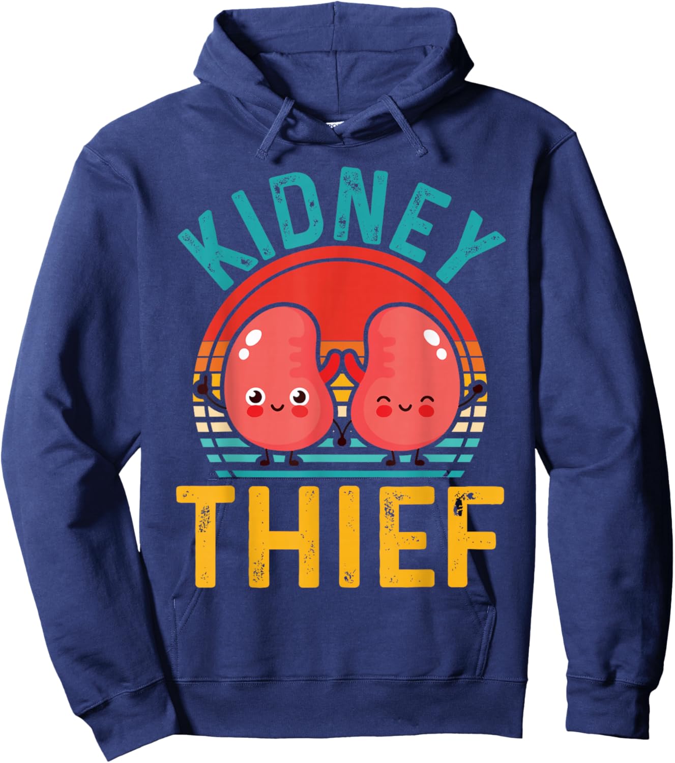 Funny organ transplant receiver kidney thief Hoodie - Hoodie | Navy