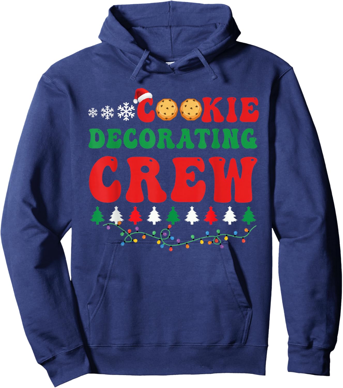 Cookie Decorating Crew Baker Funny Christmas Family Baking Hoodie - Hoodie | Navy