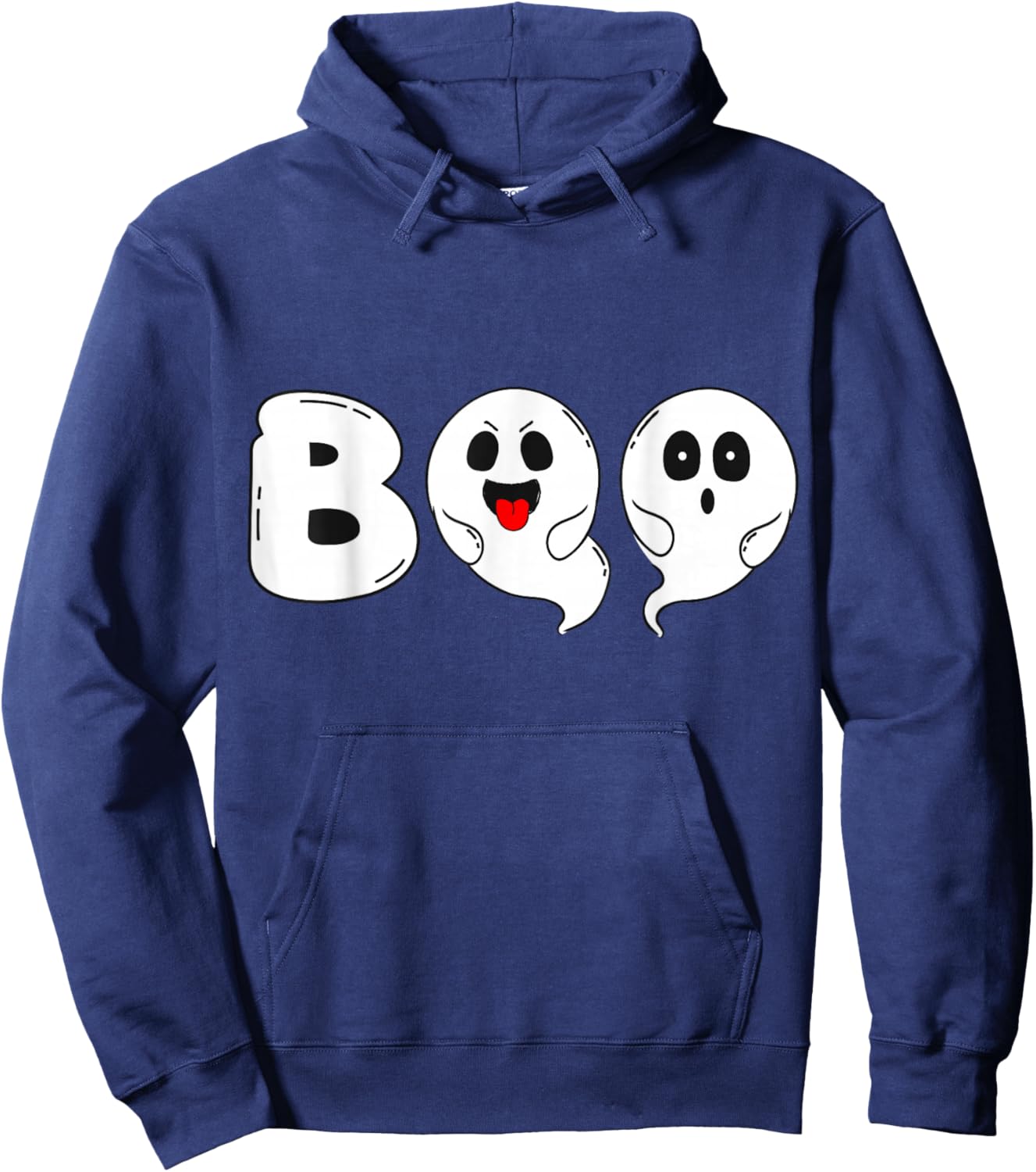 boo spooky Halloween pumpkin spooky pumpkin Hoodie - Hoodie | Navy