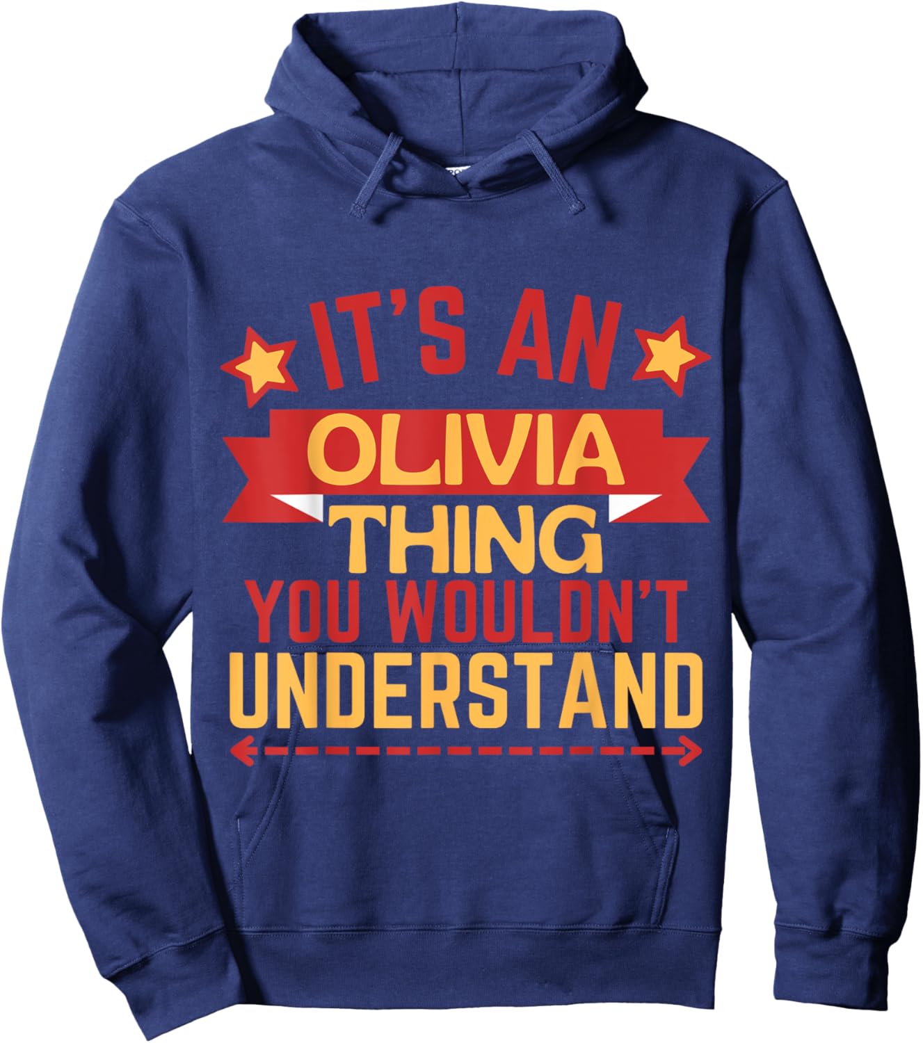 Olivia Name Funny Gift Olivia Hoodie - Hoodie | Navy