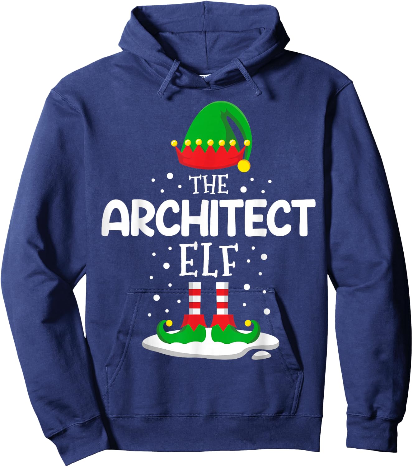 The Architect Elf Christmas Family Matching Outfit Xmas Hoodie - Hoodie | Navy
