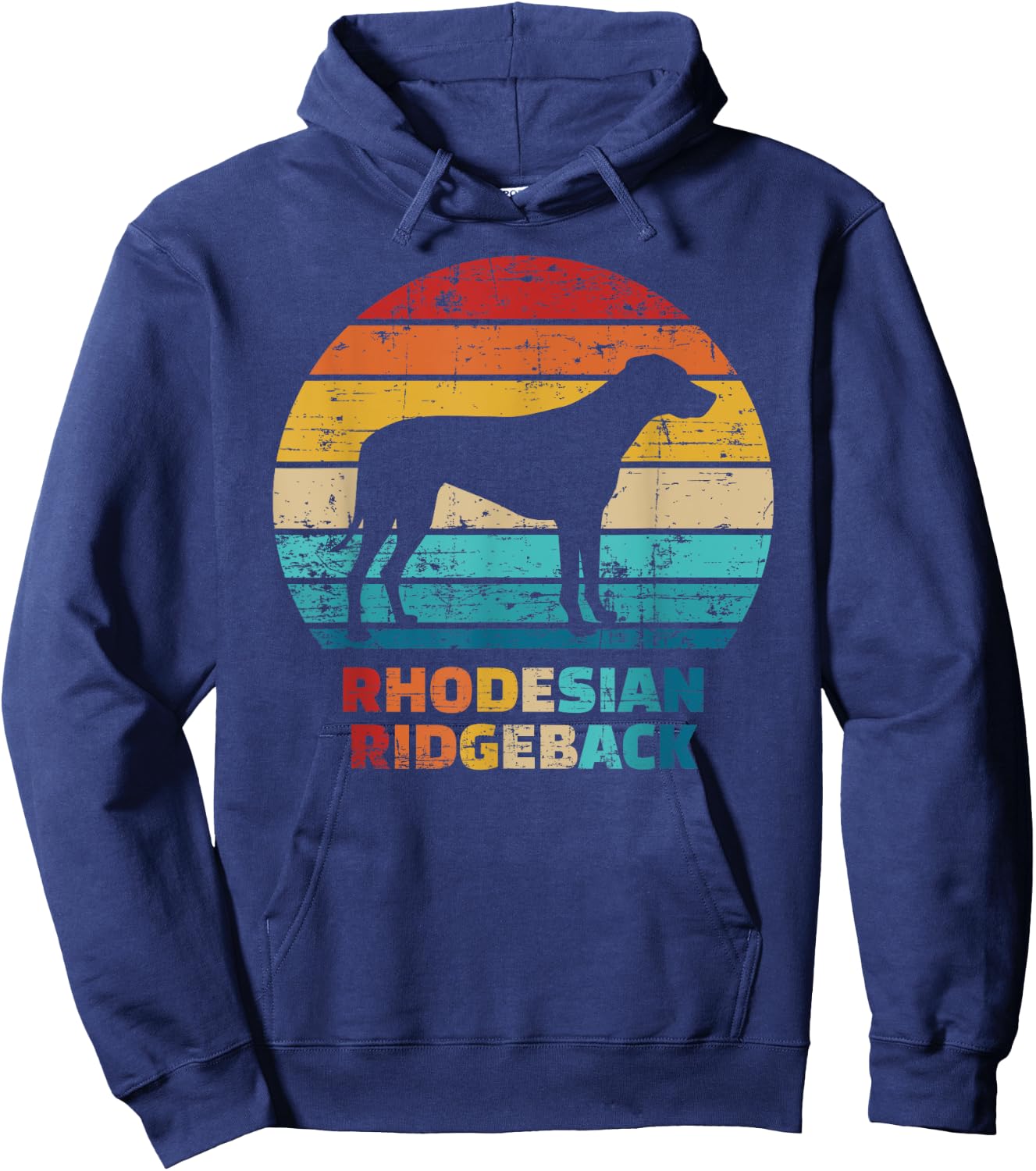 Rhodesian Ridgeback vintage Hoodie - Hoodie | Navy