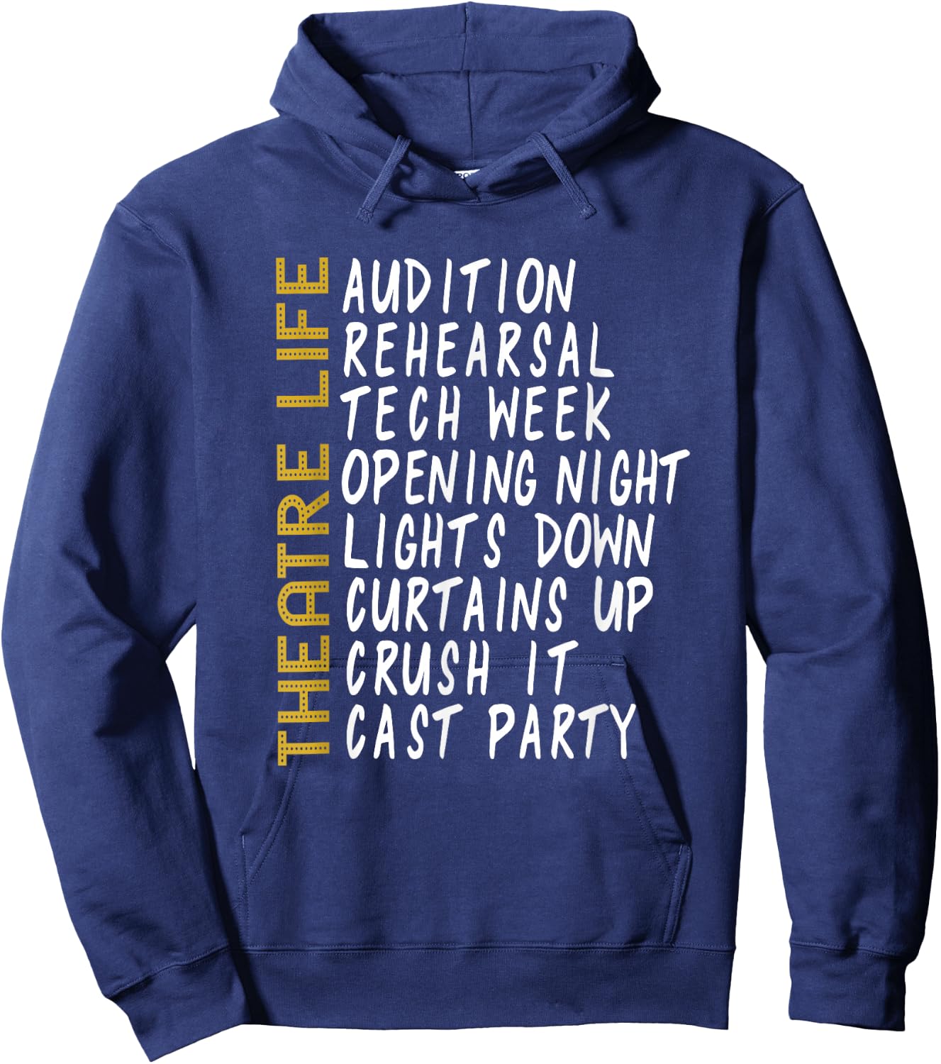 Theatre Gift Acting Thespian Play Director Hoodie - Hoodie | Navy