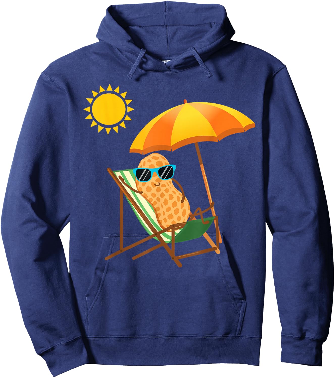 Peanut Graphic Gift Nut Design Peanut Design Hoodie - Hoodie | Navy