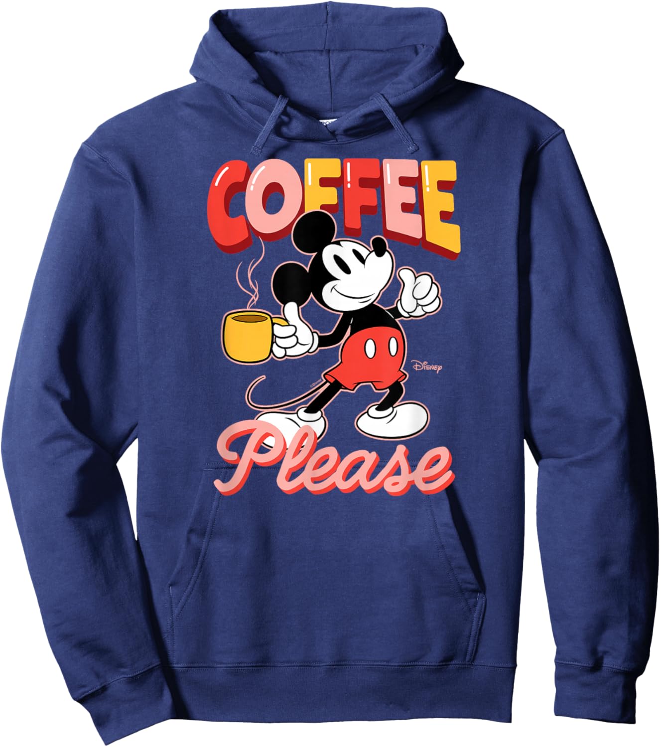 Disney - Mickey Coffee Please Hoodie - Hoodie | Navy