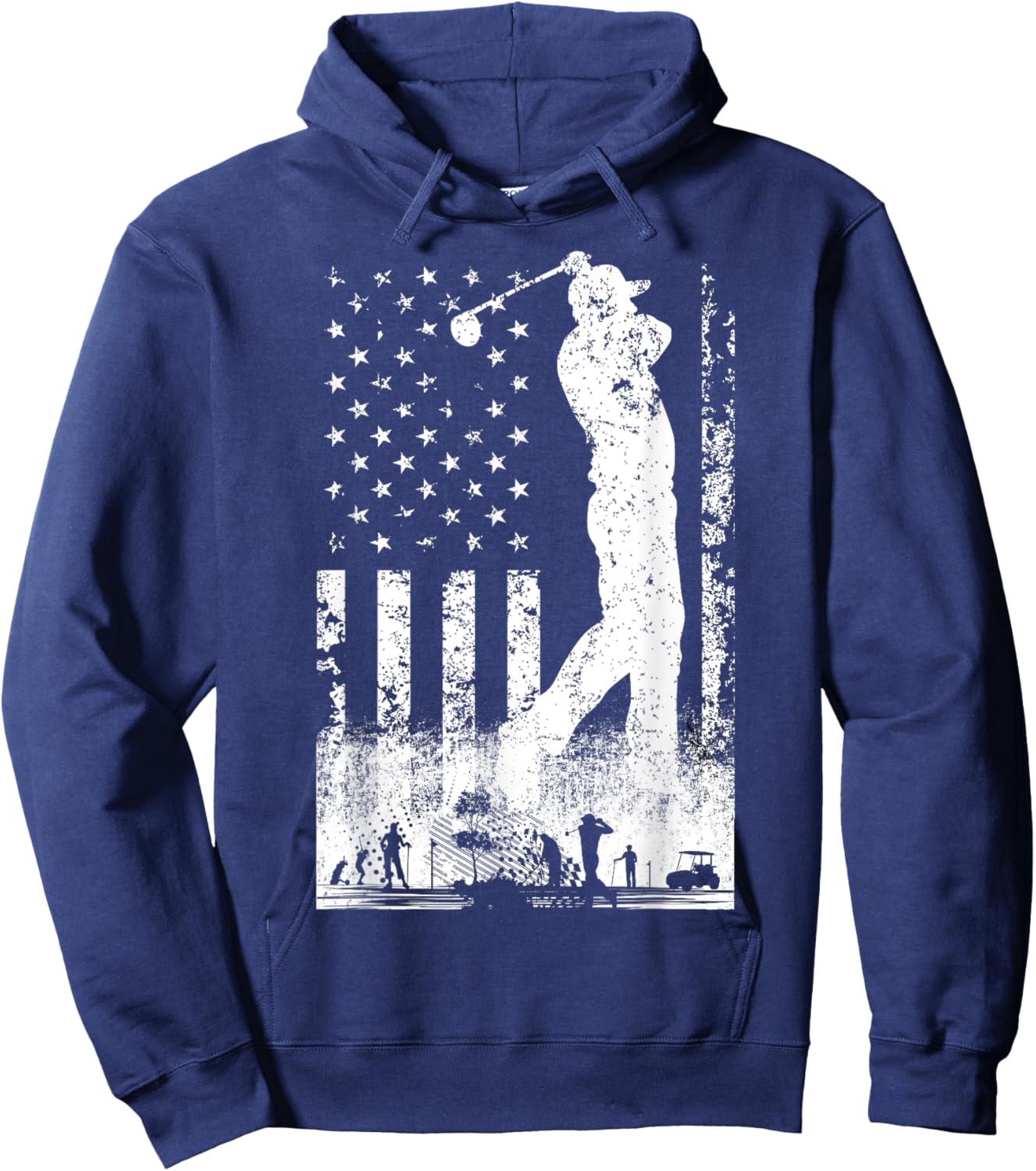 American Flag Golf Club USA 4th Of July Women Kids Hoodie - Hoodie | Navy