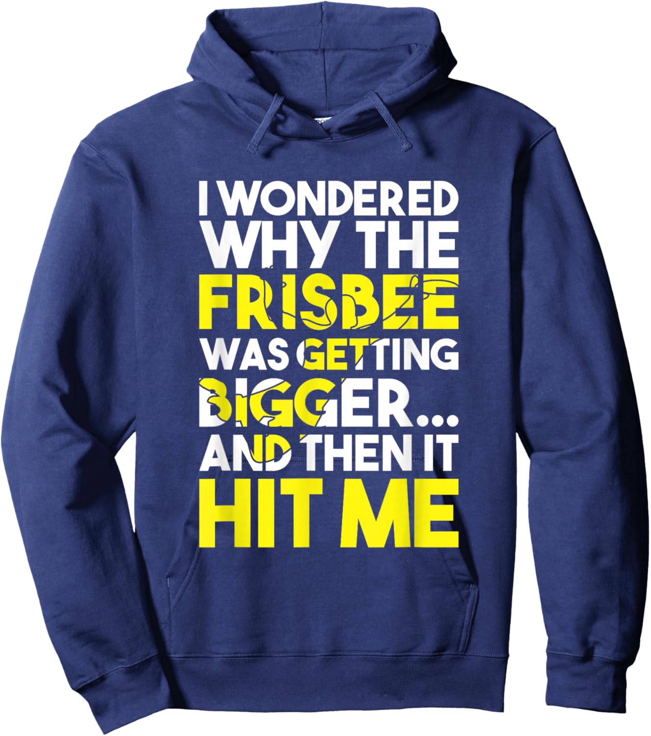 Flying Disc Throwing Frisbee Player Funny Ultimate Frisbee Hoodie - Hoodie | Navy