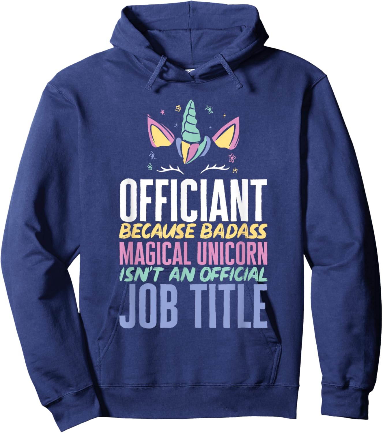 Wedding Officiant Unicorn Marriage Officiant Hoodie - Hoodie | Navy