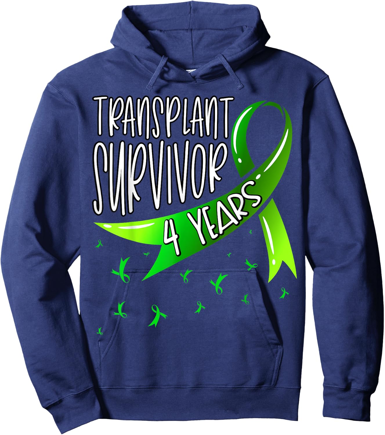 4 Year Organ Transplant Survivor Hoodie - Hoodie | Navy