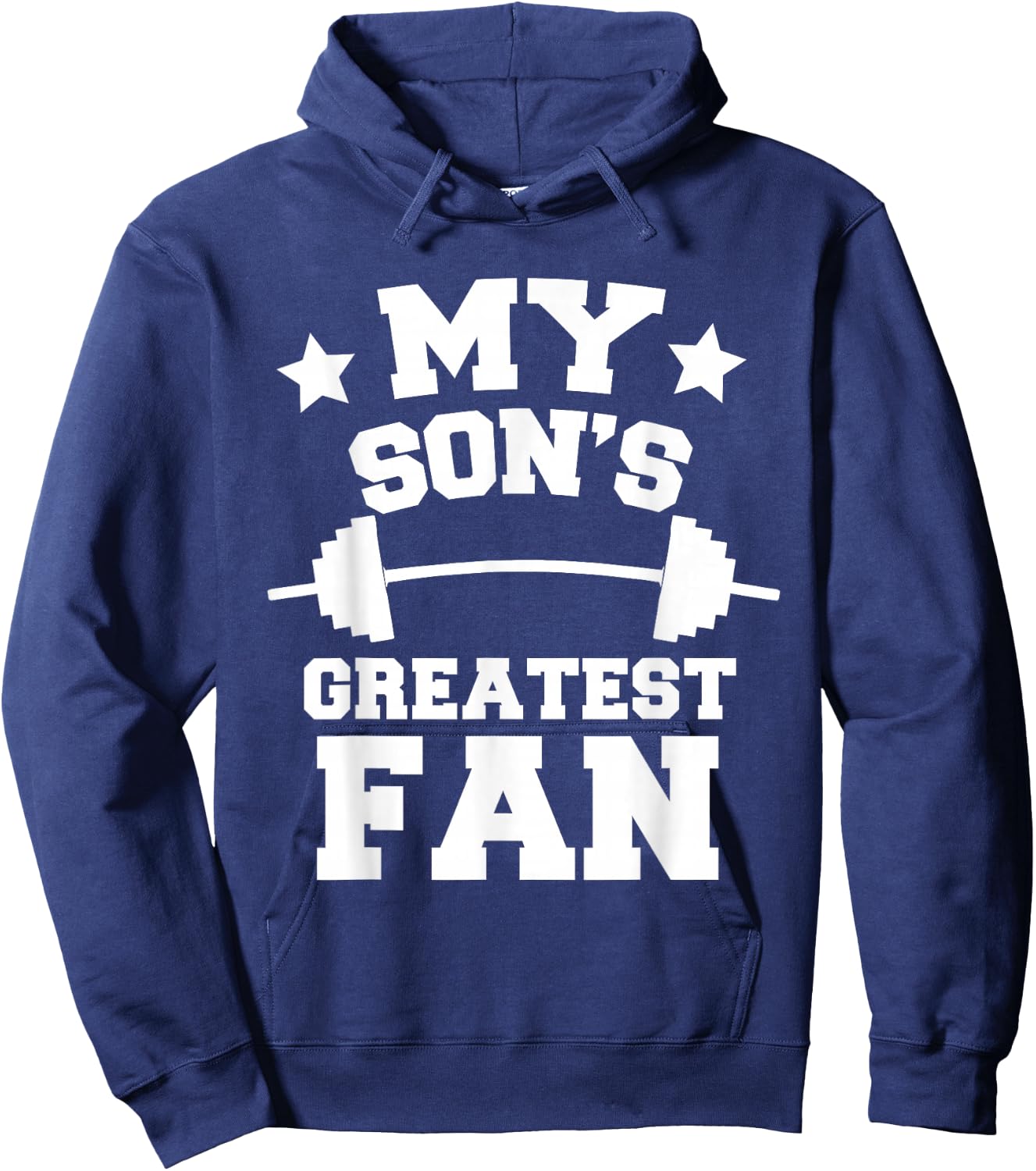 Powerlifting Mom Or Dad My Son's Greatest Fan Gift Hoodie - Hoodie | Navy