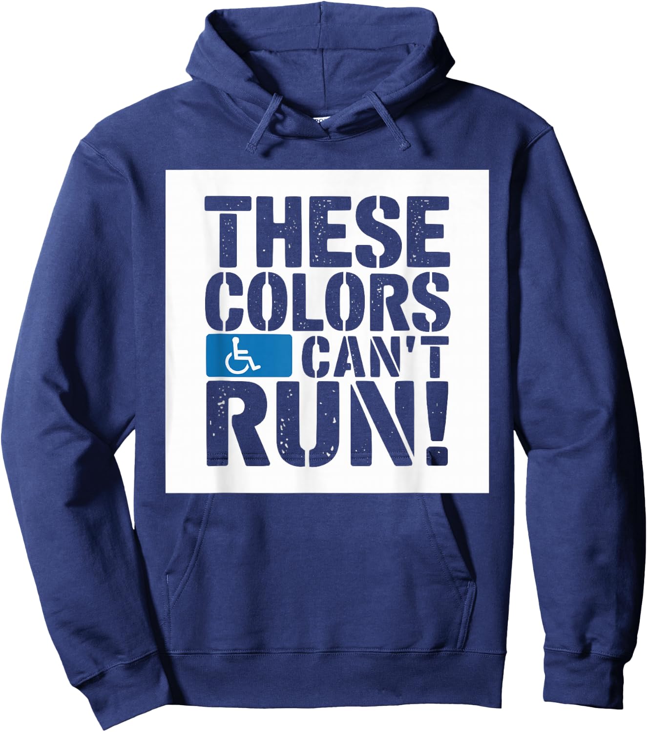 Wheelchair User Paraplegic Disabled Disability Handicap Hoodie - Hoodie | Navy