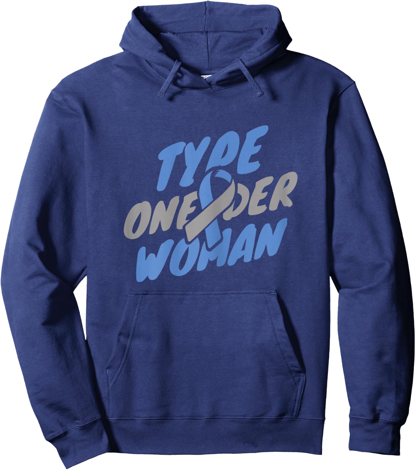 Diabetes Awareness - T1D Type One-Der Woman Hoodie - Hoodie | Navy