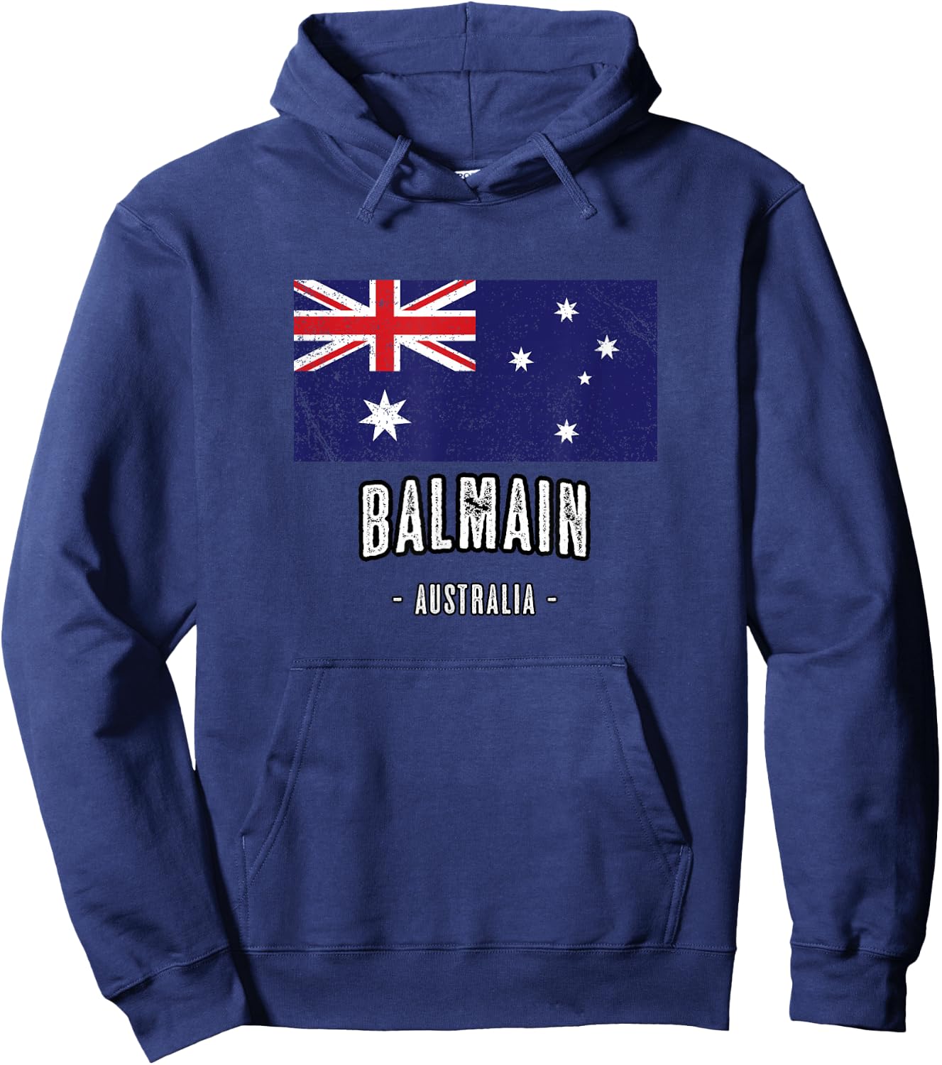 City of Balmain, Australia | AU Australian Flag Hoodie - Hoodie | Navy