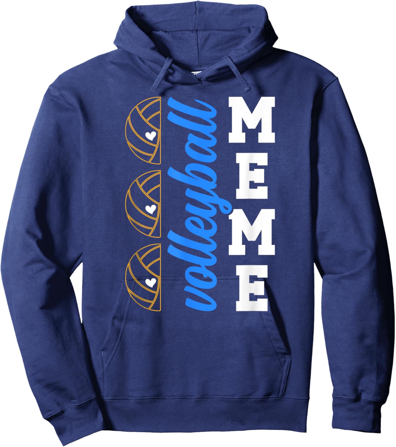 Volleyball Meme Grandma Meme Of A Volleyball Player Meme Hoodie - Hoodie | Navy