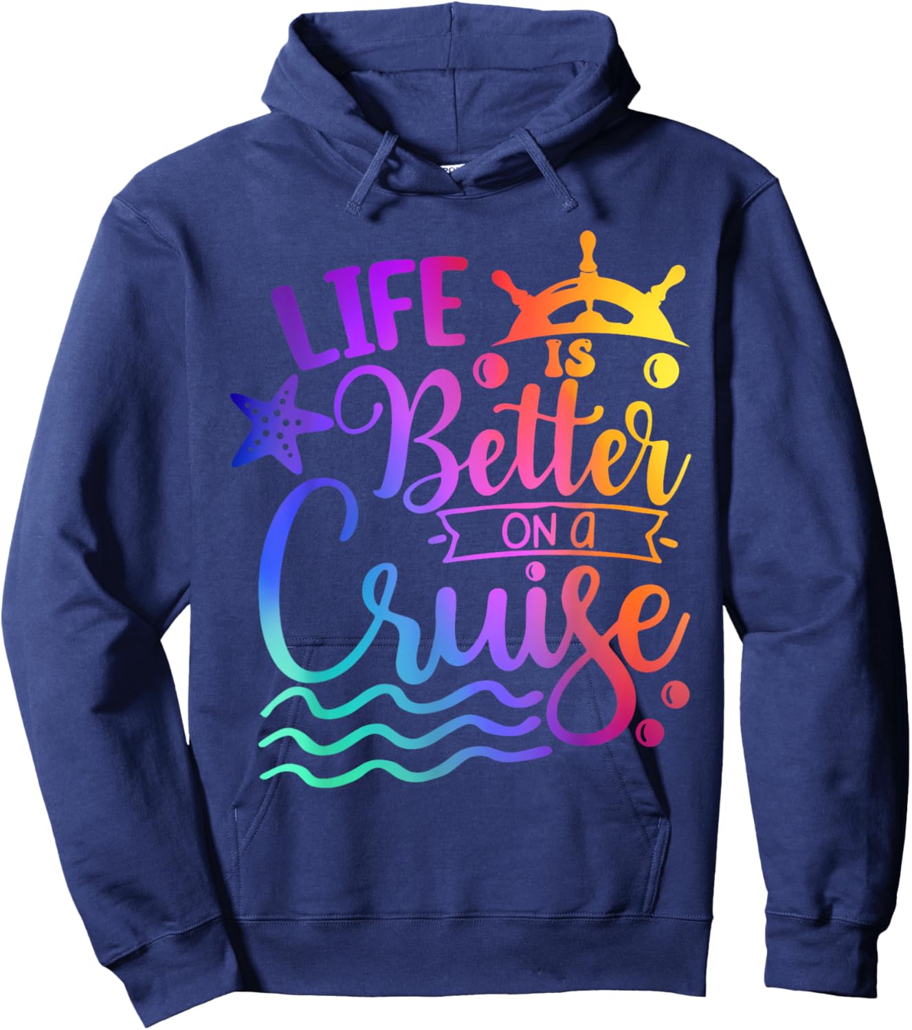 Life is Better on a Cruise Family Vacation Matching Cruiser Hoodie - Hoodie | Navy