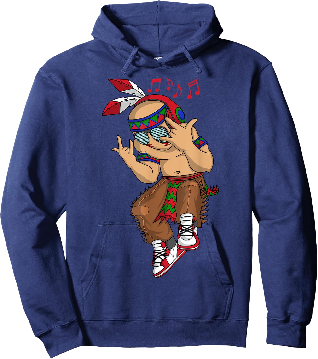 Dancing Indian Urban Men Cool Hip Hop Music Clothes Gift Hoodie - Hoodie | Navy