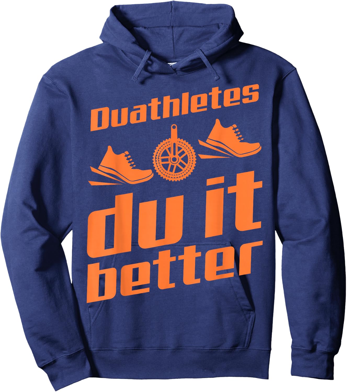 Duathletes Du It Better | Cute Endurance Racer Funny Gift Hoodie - Hoodie | Navy