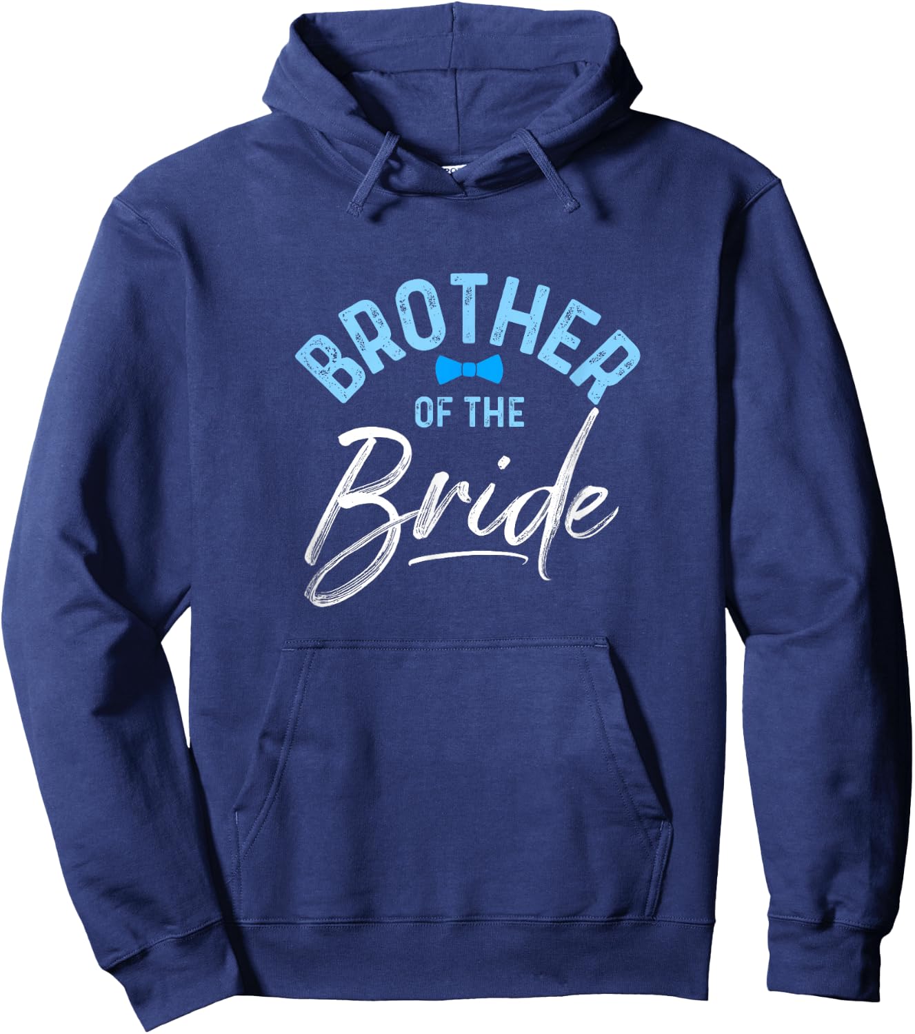 Brother Of The Bride Calligraphy for Wedding Party Hoodie - Hoodie | Navy