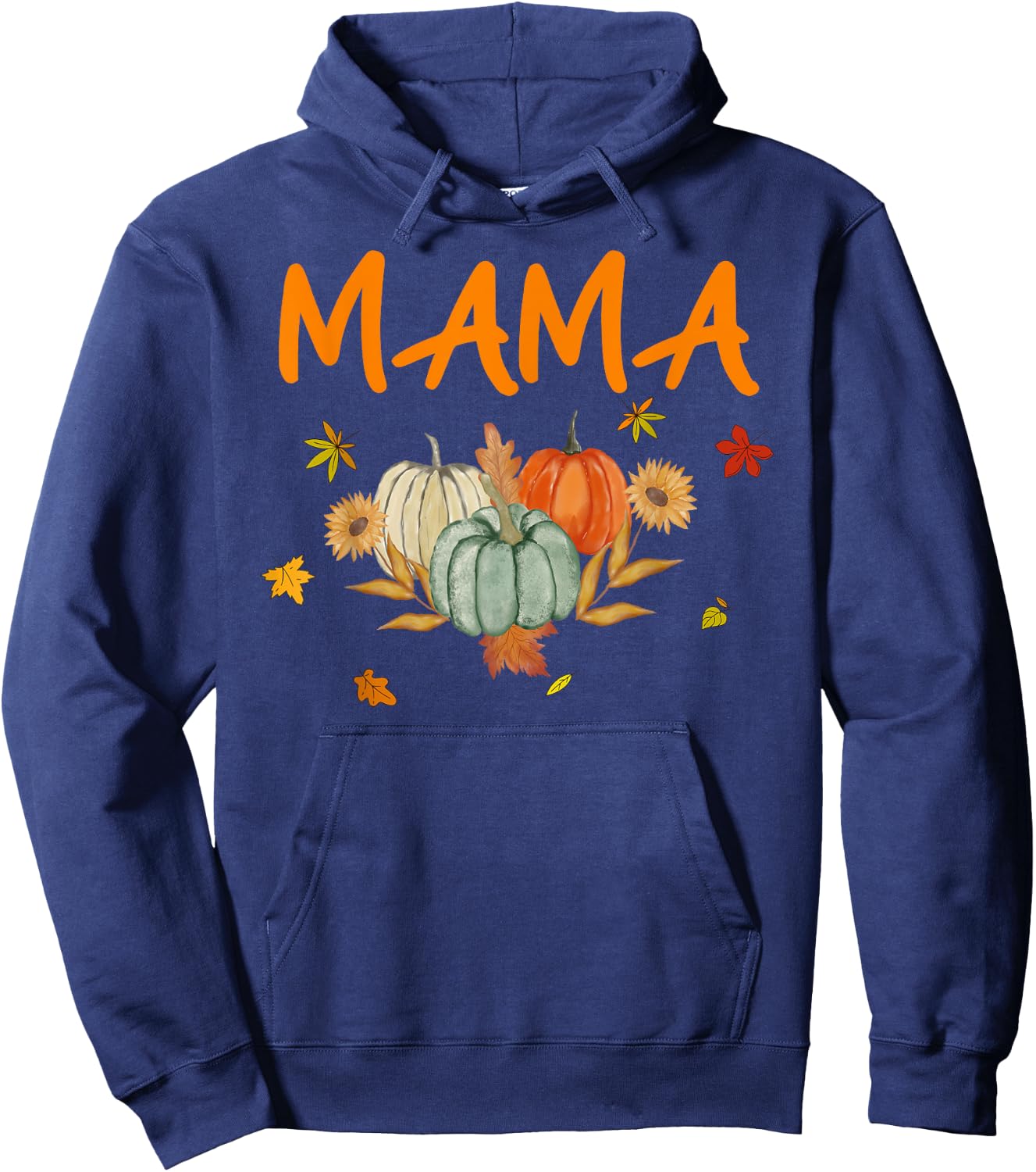 Mama Birthday Pumpkin 1st Birthday Matching Family Party Hoodie - Hoodie | Navy