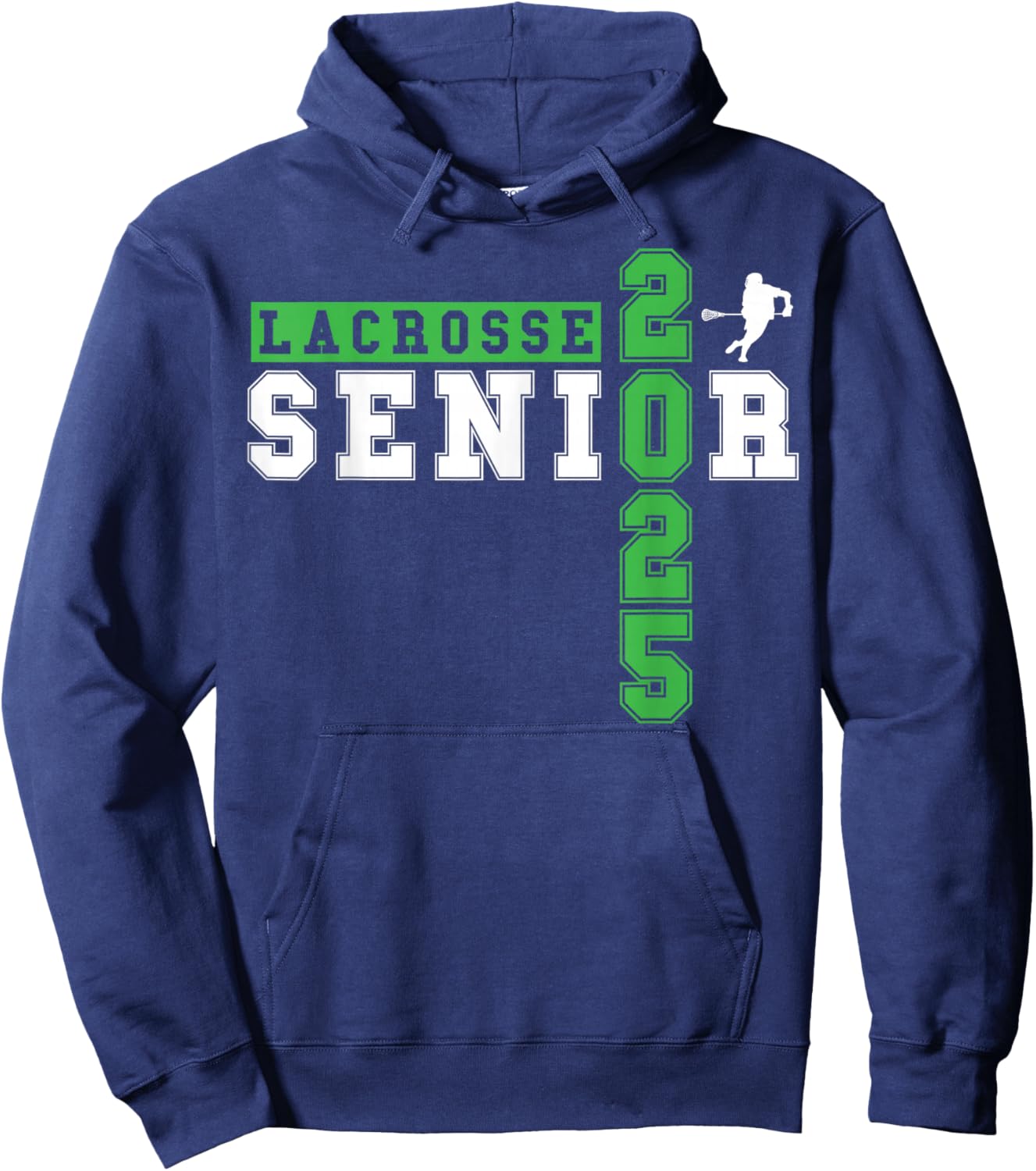 Lacrosse Senior Night Lacrosse Senior 2025 Graduation 17 Hoodie - Hoodie | Navy