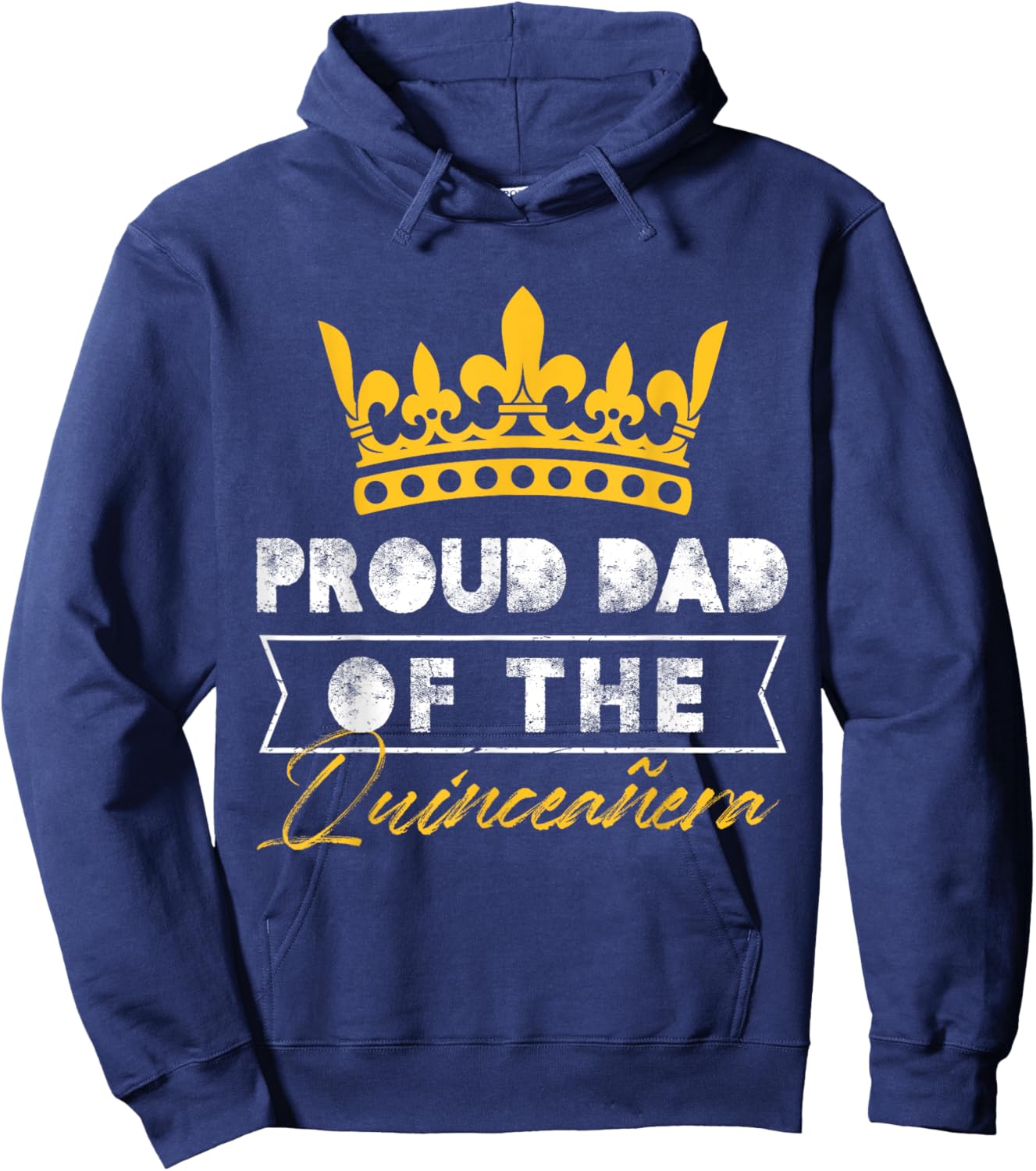 proud dad of the quinceanera Design Hoodie - Hoodie | Navy