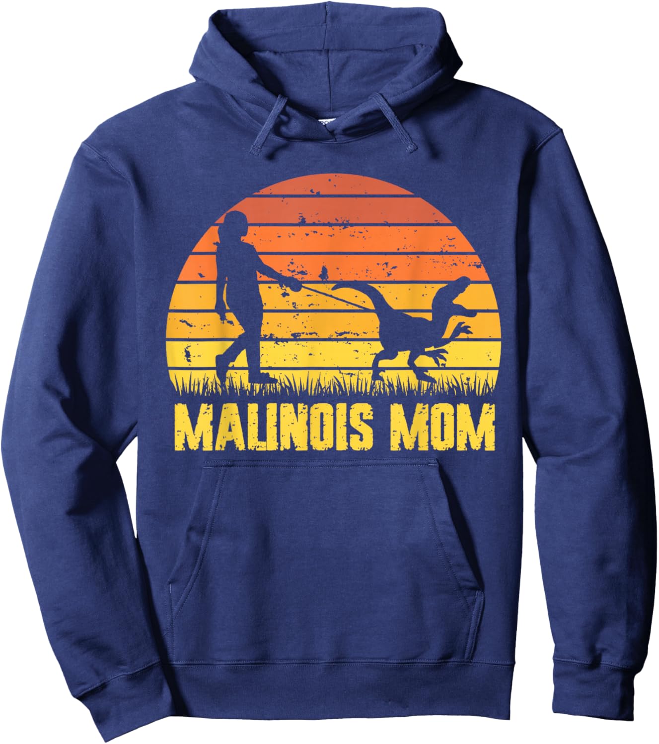 Belgian Malinois Mom Funny Maligator Mama Hoodie - Hoodie | Navy