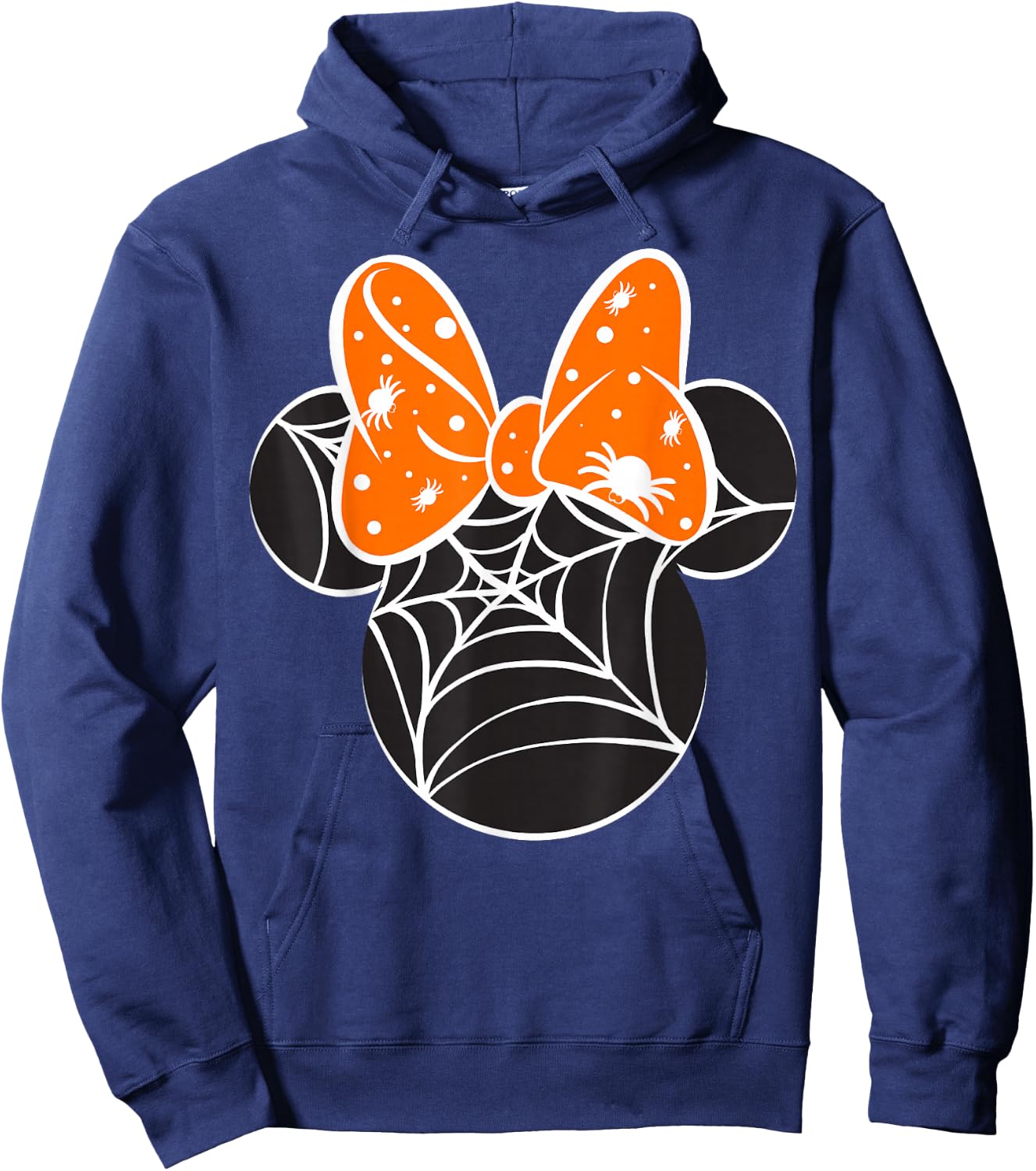 Disney Mickey & Friends Halloween Minnie Spider Web Logo Hoodie - Hoodie | Navy