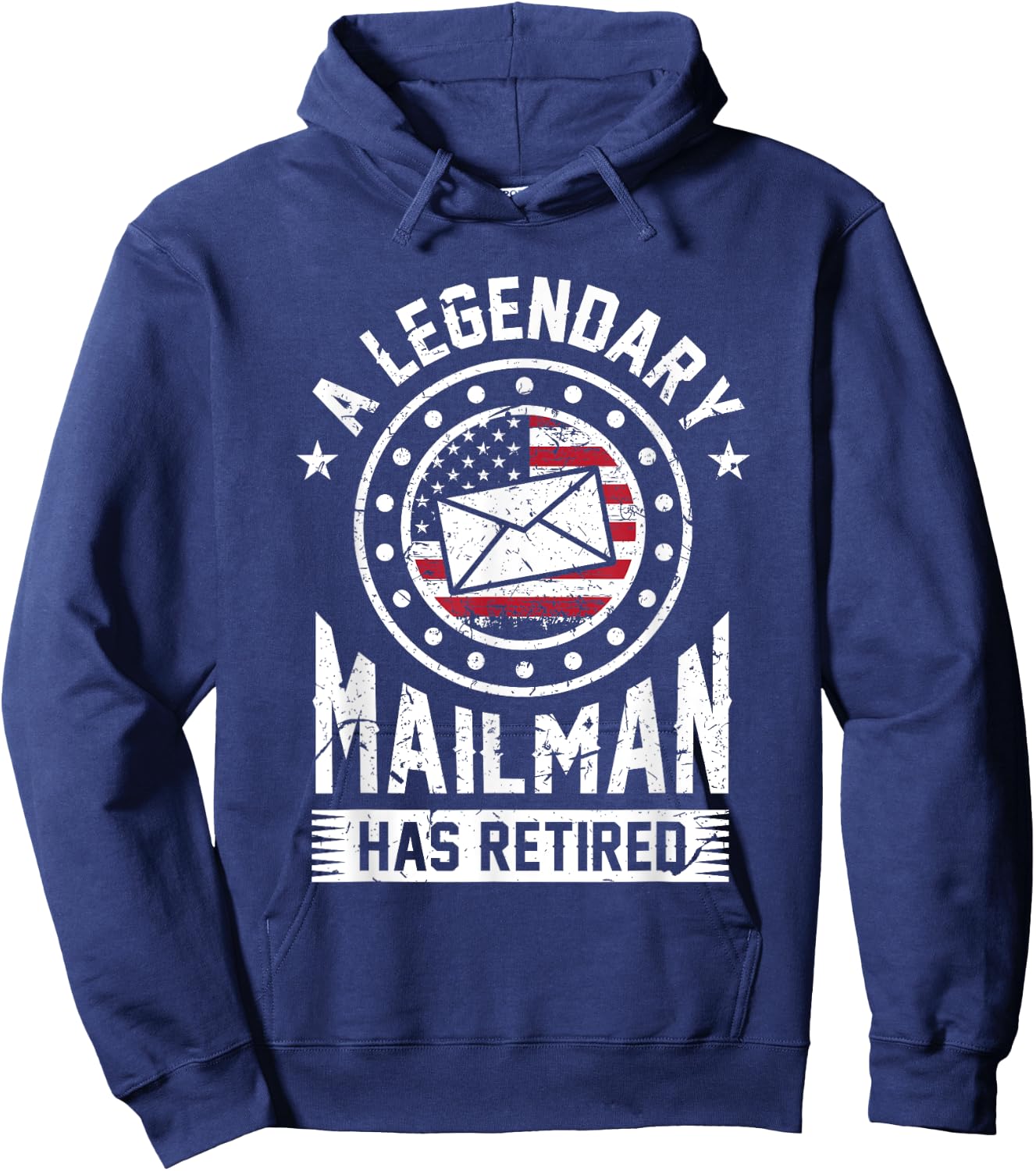 Retired Postal Worker Mailman Postman Post Office Gift Hoodie - Hoodie | Navy