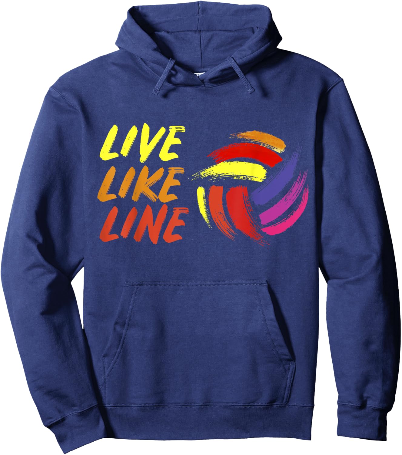 Live Like Line Volleyball Shirt, Volleyball , Sports Hoodie - Hoodie | Navy