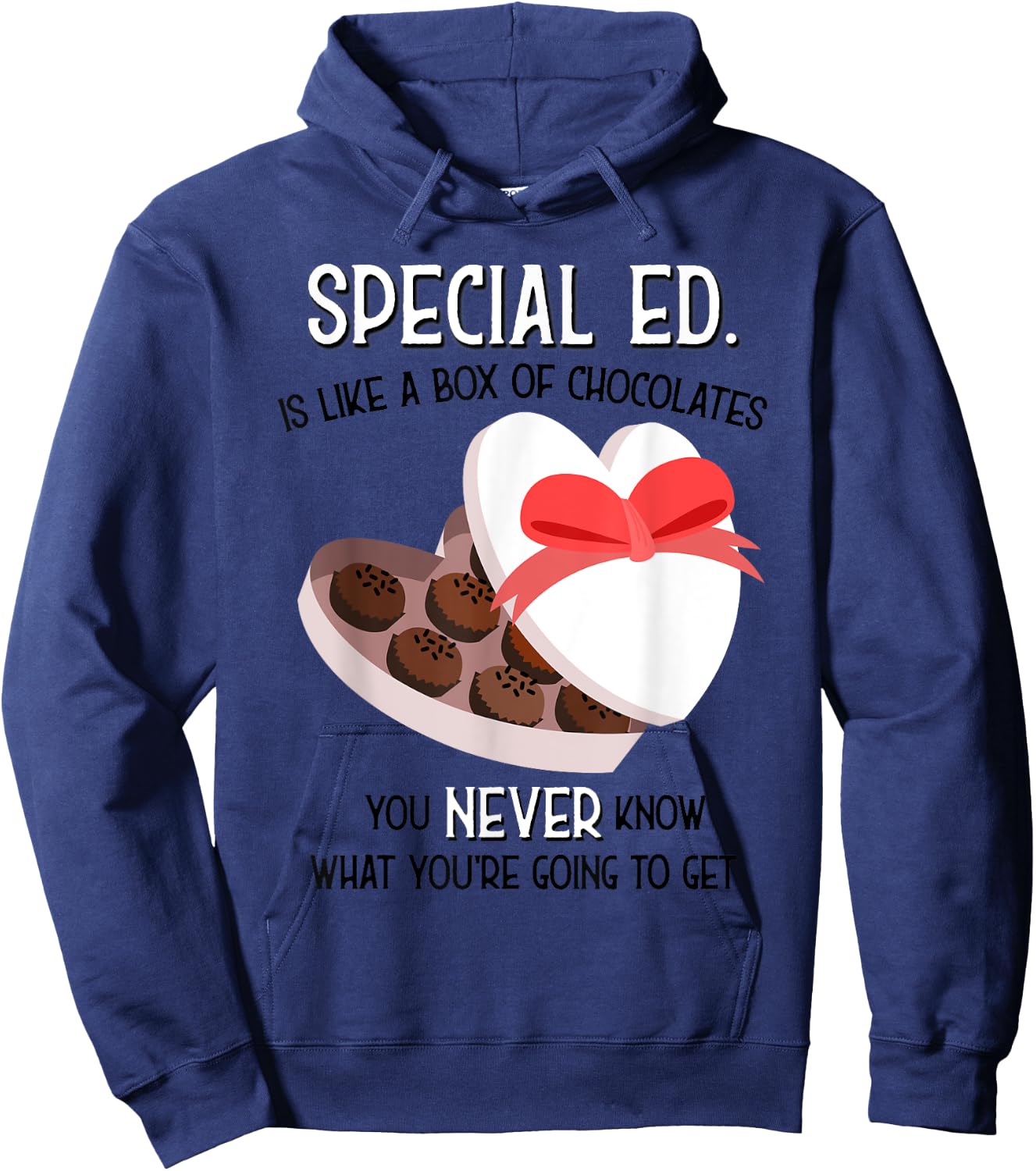 Special Ed School Teacher T shirt Valentine s Day Gift Kids Hoodie - Hoodie | Navy