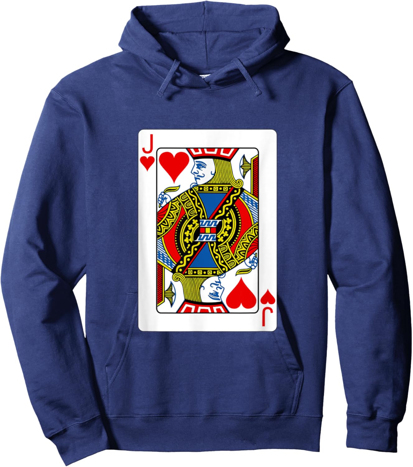 funny halloween shirt 2025 Jack Playing Card Costume fun Hoodie - Hoodie | Navy