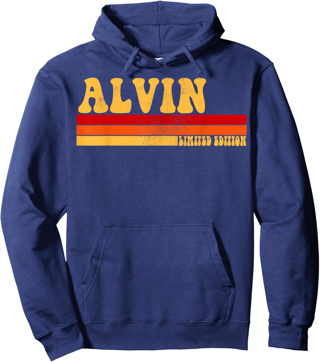 ALVIN Name Personalized Idea Men Retro Vintage ALVIN Hoodie - Hoodie | Navy