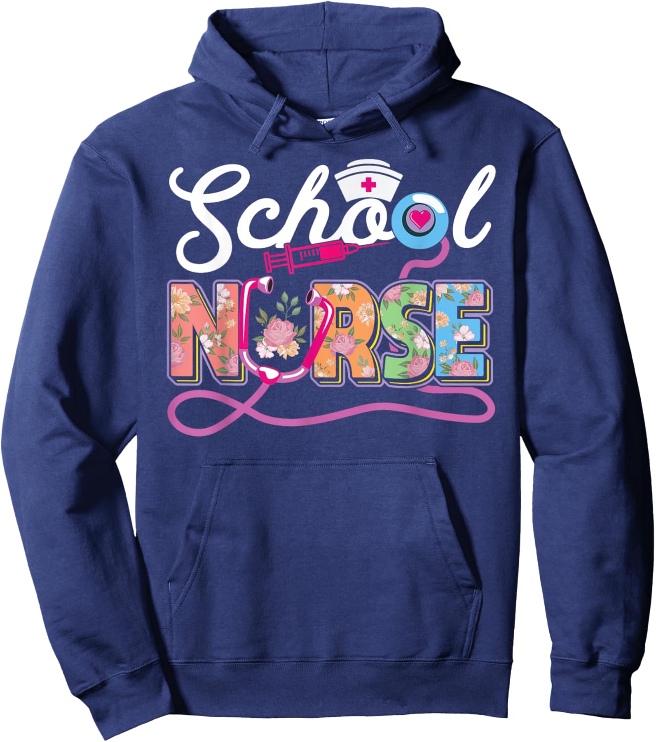 School Nurse Appreciation Back to School Nursing Hoodie - Hoodie | Navy