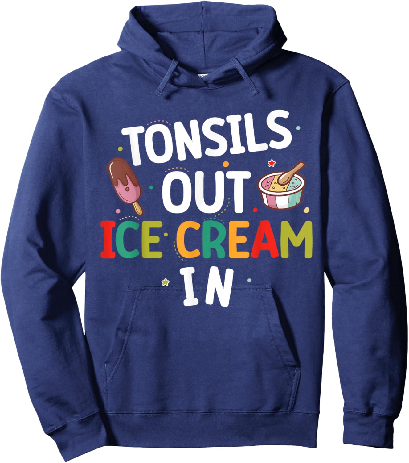 Tonsil Removal Tonsils Removal Recovery Funny Tonsillectomy Hoodie - Hoodie | Navy