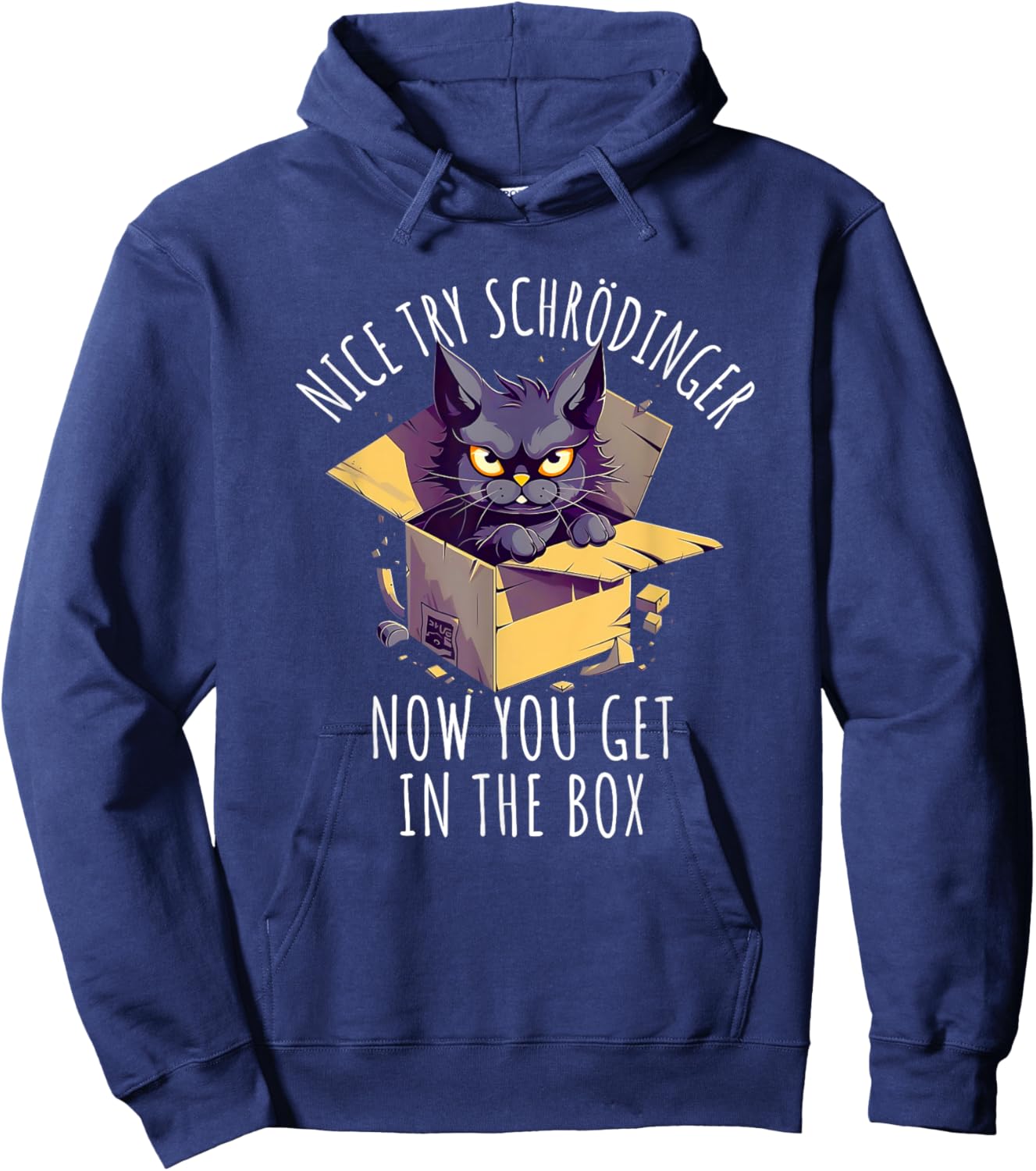 Schrodinger's Cat Is Alive - Funny Philosophy Men Women Hoodie - Hoodie | Navy
